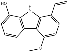 1-Ethenyl-4-methoxy-9H-pyrido[3,4-b]indol-8-ol Structure