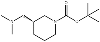 R-3-(Dimethylaminomethyl)-N-Boc-piperidine
 Structure