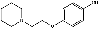 4-(2-(PIPERIDIN-1-YL)에톡시)페놀 구조식 이미지