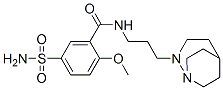 N-[3-[1,2-Diazabicyclo[3.2.2]nonan-2-yl]propyl]-2-methoxy-5-sulfamoylbenzamide 구조식 이미지