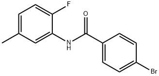4-브로모-N-(2-플루오로-5-메틸페닐)벤즈아미드 구조식 이미지
