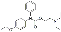 CARBANILIC ACID, p-ETHOXY-N-PHENYL-, 2-DIETHYLAMINOETHYL ESTER, MONOHY DROCHLORID Structure