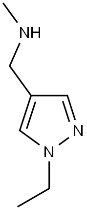 N-[(1-ethyl-1H-pyrazol-4-yl)methyl]-N-methylamine Structure