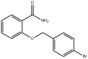 2-(4-브로모벤질옥시)벤자미드 구조식 이미지