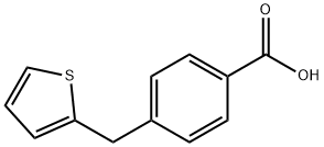 4-(Thien-2-ylmethyl)benzoic acid 구조식 이미지