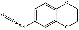 2,3-디하이드로-1,4-벤조디옥신-6-일이소시아네이트 구조식 이미지