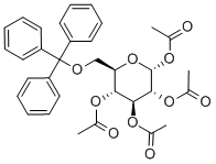 1,2,3,4-TETRA-O-ACETYL-6-O-(TRIPHENYLMETHYL)-BETA-D-GLUCOPYRANOSE Structure