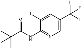 N-(3-요오도-5-(트리플루오로메틸)피리딘-2-일)-피발아미드 구조식 이미지