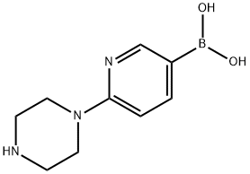 6-(piperazin-1-yl)pyridin-3-ylboronic acid Structure