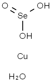 COPPERHYDROSELENITEMONOHYDRATE Structure