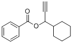 벤조산,1-CYCLOHEXYL-2-PROPYN-1-YL에스테르 구조식 이미지