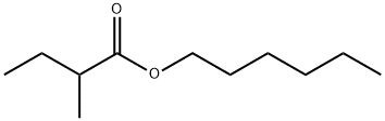 Hexyl 2-methylbutyrate 구조식 이미지