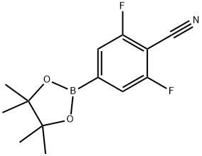 4-Cyano-3,5-difluorobenzeneboronic acid pinacol ester, 96% 구조식 이미지