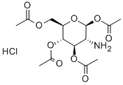 1,3,4,6-Tetra-O-acetyl-a-D-glucosamineHCI Structure