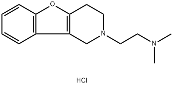 벤조푸로(3,2-c)피리딘,1,2,3,4-테트라히드로-2-(2-(디메틸아미노)에틸)-,이염산염 구조식 이미지