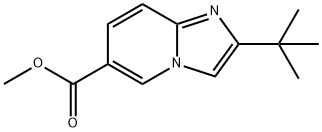 Methyl 2-tert-butylimidazo-[1,2-a]pyridine-6-carboxylate 구조식 이미지