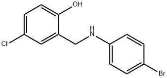 2-{[(4-브로모페닐)아미노]메틸}-4-클로로페놀 구조식 이미지