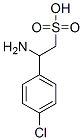 2-amino-2-(4-chlorophenyl)ethanesulfonic acid Structure