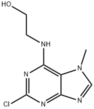 2-CHLORO-6-(2'-HYDROXYETHYL-AMINO)-7-METHYLPURINE Structure