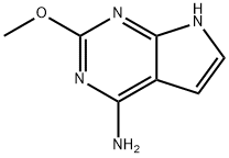 2-메톡시-7H-피롤로[2,3-d]피리미딘-4-아민 구조식 이미지