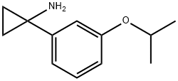 Cyclopropanamine, 1-[3-(1-methylethoxy)phenyl]- Structure