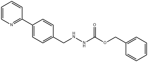 benzyl 2-(4-(pyridin-2-yl)benzyl)hydrazinecarboxylate Structure