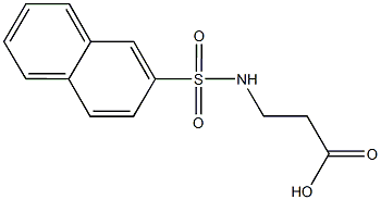 3-[(2-NAPHTHYLSULFONYL)AMINO]PROPANOIC ACID Structure