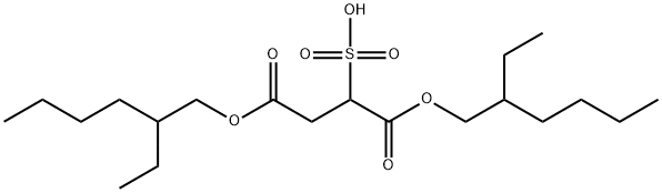 1,4-bis(2-ethylhexyl) 2-sulphosuccinate Structure