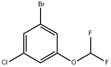 1-브로모-3-클로로-5-(디플루오로메톡시)벤젠 구조식 이미지