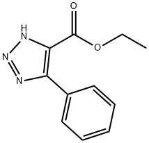 4-페닐-1H-1,2,3-트리아졸-5-카르복실산에틸에스테르 구조식 이미지
