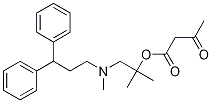 부탄산,3-옥소-,2-[(3,3-디페닐프로필)메틸아미노]-1,1-디메틸에틸에스테르 구조식 이미지