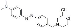 N,N-Bis(2-chloroethyl)-4-[[4-(dimethylamino)phenyl]azo]benzylamine Structure