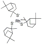 로듐(3+)2,6,6-트리메틸비시클로[3.1.1]헵탄-2-티올레이트 구조식 이미지