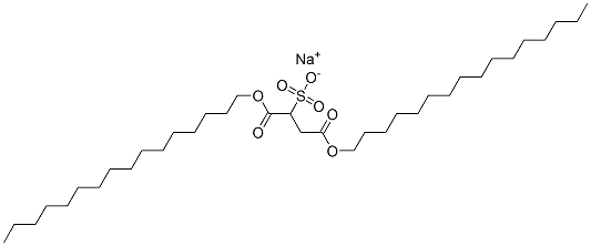 sodium 1,4-dihexadecyl sulphonatosuccinate Structure