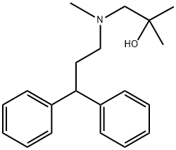 2,N-Dimethyl-N-(3,3-diphenylpropyl)-1-amino-2-propanol 구조식 이미지
