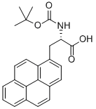 BOC-3-(1-PYRENYL)-L-ALANINE 구조식 이미지