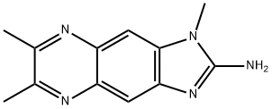 1,6,7-트라이메틸-1H-미다조[4,5-g]퀴녹살린-2-아민 구조식 이미지