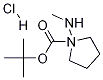 1-N-Boc-(R)-(메틸아미노)-피롤리딘염산염 구조식 이미지
