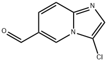 이미다조[1,2-a]피리딘-6-카르복스알데히드,3-클로로- 구조식 이미지