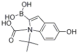 1H-Indole-1-carboxylic acid, 2-borono-5-hydroxy-, 1-(1,1-dimethylethyl) ester Structure