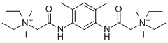 (4,6-Dimethyl-m-phenylenebis(iminocarbonylmethylene))bis(diethylmethyl ammonium iodide) Structure