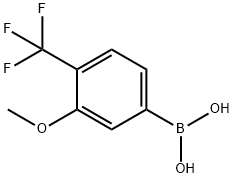 3-메톡시-4-(트리플루오로메틸)페닐보론산 구조식 이미지