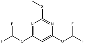 4,6-BIS(DIFLUOROMETHOXY)-2-(METHYLTHIO)PYRIMIDINE 구조식 이미지