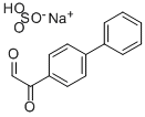 4-Biphenylglyoxal, monosodium bisulphite Structure