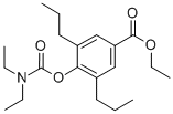 ethyl 4-(diethylcarbamoyloxy)-3,5-dipropyl-benzoate Structure