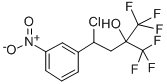 4-Chloro-1,1,1-trifluoro-4-(3-nitrophenyl)-2-(trifluoromethyl)-2-butan ol Structure