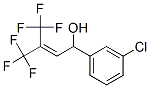 1-(m-Chlorophenyl)-4,4,4-trifluoro-3-trifluoromethyl-2-buten-1-ol Structure