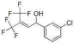 1-(m-Chlorophenyl)-4,4,4-trifluoro-3-trifluoromethyl-2-buten-1-ol 구조식 이미지