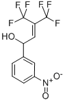 1-(m-Nitrophenyl)-4,4,4-trifluoro-3-trifluoromethyl-2-buten-1-ol Structure