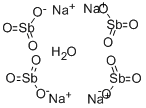 안티모니(V)삼산화나트륨1/4-물 구조식 이미지